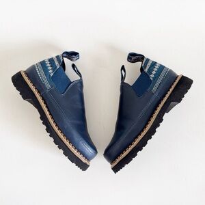 Georgia Giant Romeo Boot Women's US 7 Blue Leather Southwest Print Steel Toe